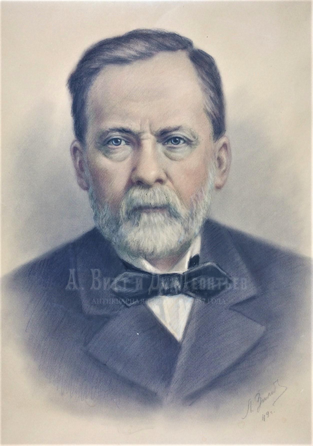 Зильберштейн Леонид Андреевич - портрет Луи Пастера.